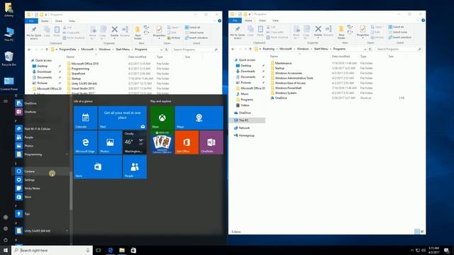 Windows 10 - How to Organize the Start Menu смотреть онлайн