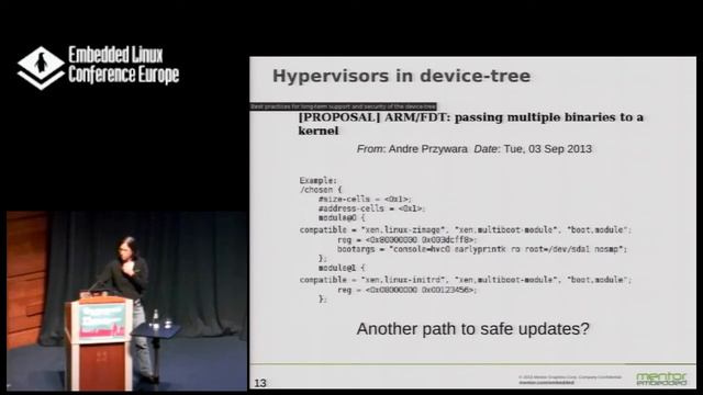 Long-Term Support and Security of the Device-Tree - A. Chaiken, Mentor Graphics смотреть онлайн