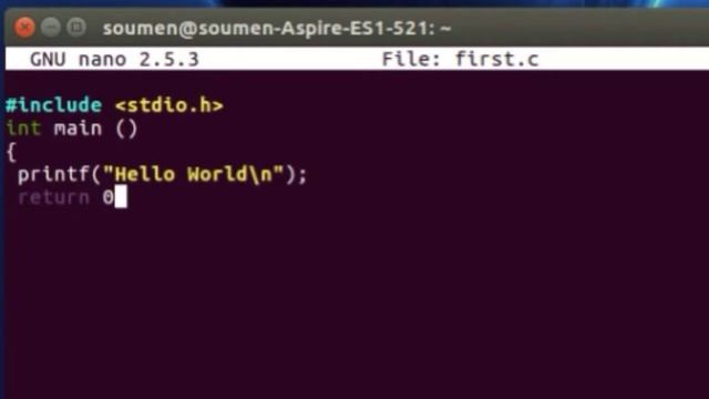 How to execute First C Program on Ubuntu !! To Write, Compile and run C Program in Linux смотреть онлайн