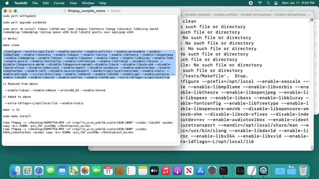 Compiling FFmpeg on Mac with Apple Silicon (requires MacPorts) смотреть онлайн