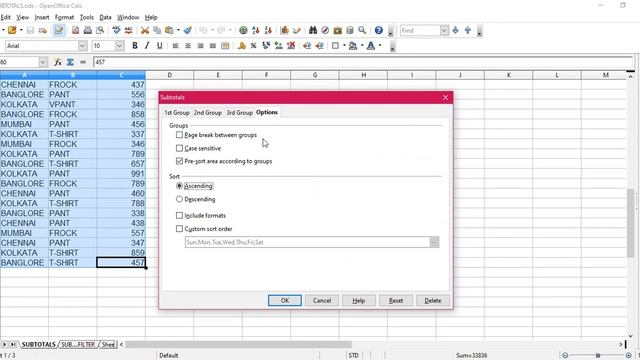 CREATING SUBTOTALS IN OPEN OFFICE || CLASS 10 || смотреть онлайн