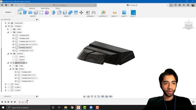 How to Model an Aircraft in Fusion 360 | Tutorial 5 - Details (Fuselage) | Step-by-Step (4K) смотреть онлайн