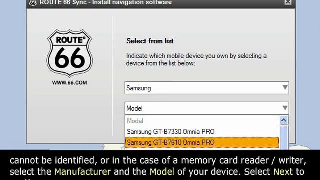 4. ROUTE 66 Sync - Installing the navigation software on a mobile phone смотреть онлайн