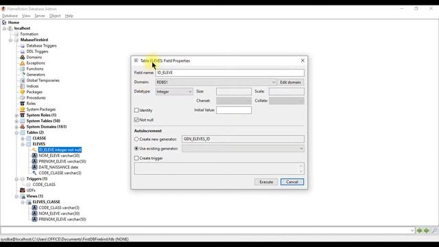 #4 انشاء مولد, مششغل و عرض في فايربرد Firebird : Création de générateur, déclencheur et vue. смотреть онлайн