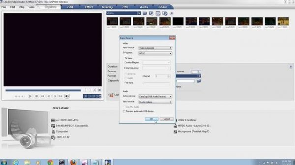 EasyCap - Cannot start capture graph/incorrect function - fix! Ulead VideoStudio
