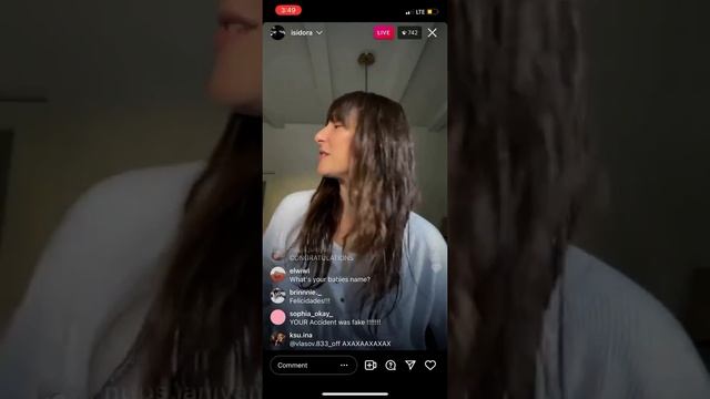 Isidora Goreshter FIRST IG LIVE 11/7/21 смотреть онлайн