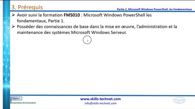 V1-FMS020-Présentation de la Formation : Microsoft Windows Powershell, Scripting смотреть онлайн