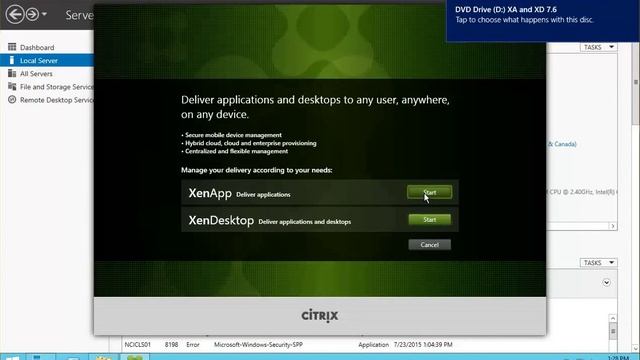 Install Citrix License Server XenApp XenDesktop 7 6 Scenario 7 Part 1 YouTube смотреть онлайн