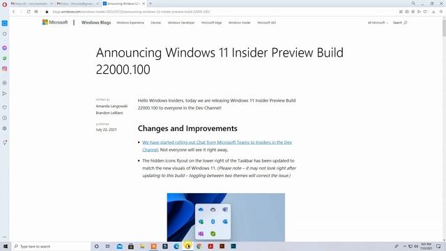 Windows 11 OS Built 22000.100, Microsoft Teams Chat, New Animations in Microsoft Store & More ✔✔✔ смотреть онлайн