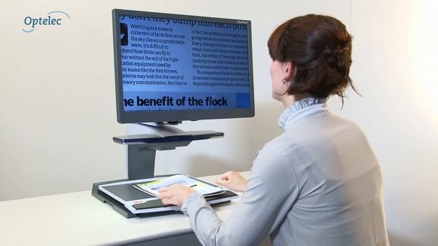 Desktop Video Magnifier Optelec ClearView+ with Zero Button Feature Pack смотреть онлайн