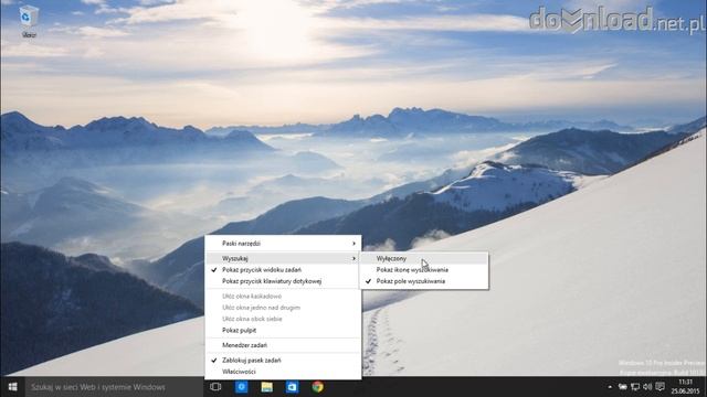 Pozbądź się paska wyszukiwania z Windows 10 смотреть онлайн