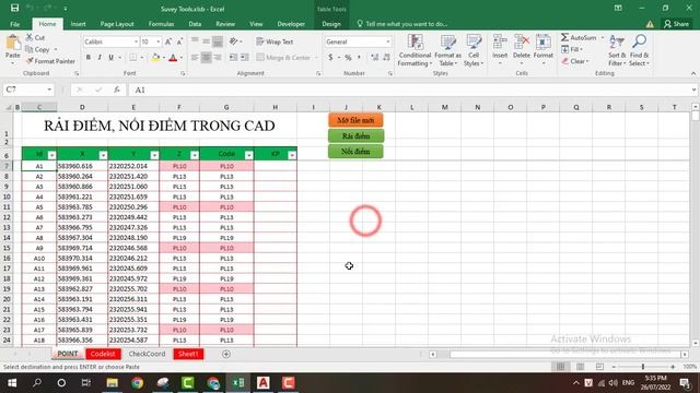 Rải điểm vào trong Cad từ Excel, Nối điểm đo địa hình, Kiểm tra sai số điểm đo, Check Shop tọa độ смотреть онлайн