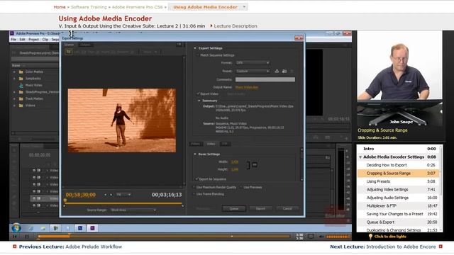 "Using Adobe Media Encoder" | Adobe Premiere Pro CS6 with Educator.com смотреть онлайн