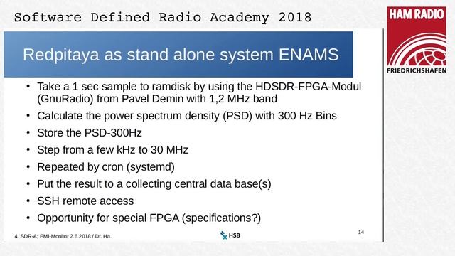 Prof. Dr. Michael Hartje, DK5HH: A new Monitor system for EMI using Redpitaya смотреть онлайн