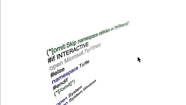 F# syntax highlighting in 3D смотреть онлайн