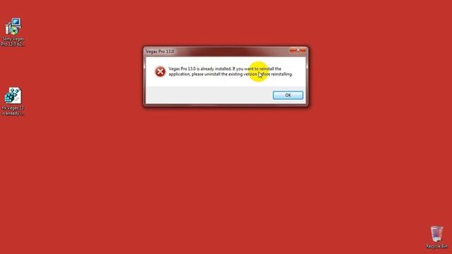 How to fix "Vegas Pro 13.0 is already installed" error смотреть онлайн