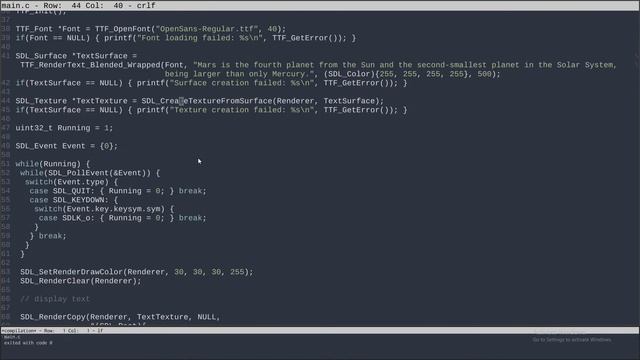 SDL - Text Rendering (C) смотреть онлайн