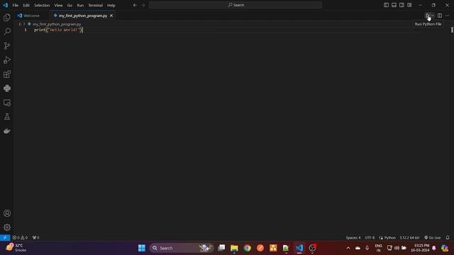 Your First Python Program: A Beginner's Guide to Coding with Visual Studio Code смотреть онлайн