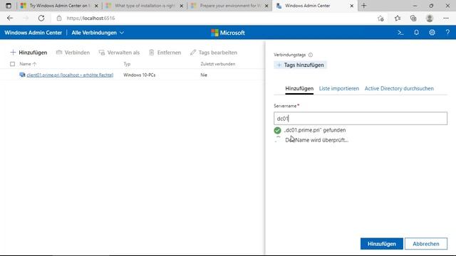Windows Admin Center - Folge 2 - Einbinden von Systemen ins Windows Admin Center смотреть онлайн