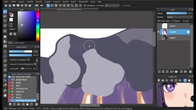 One Layer vs Multi-Layer Challange | Art_Challange | Medibang Paint Pro | Digital Painting | ABS AR смотреть онлайн