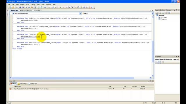 Visual Basic 2008 - Notepad смотреть онлайн