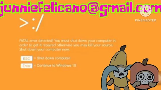 Windows 10 kill screen But Banana cat and Apple cat wants to see this смотреть онлайн