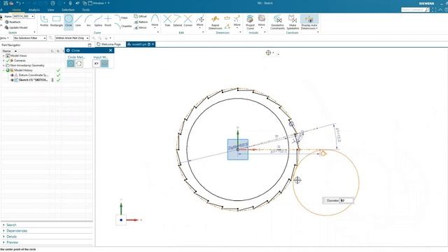 Gear Wheel Design with Siemens NX - Unigraphics смотреть онлайн