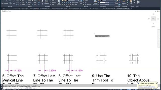 AutoCAD - Warm up Drawings - Array Weave смотреть онлайн