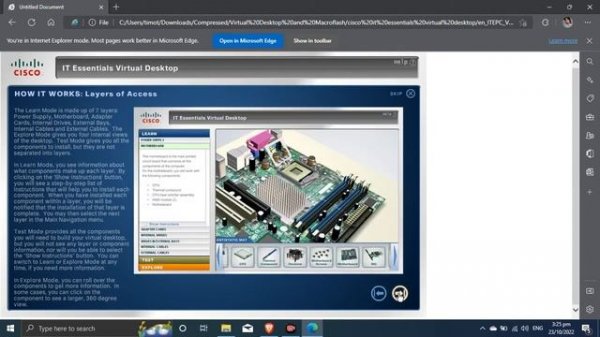 Tutorial: CISCO Virtual Desktop running using Microsoft Edge on Windows 10 / Windows 11