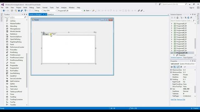 Programación Windows Forms C# 46 --- SplitContainer y TabControl смотреть онлайн