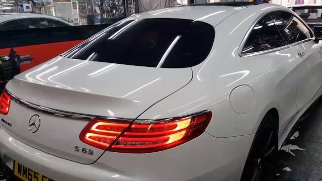 Mercedes benz S63 AMG Window Tinting video смотреть онлайн