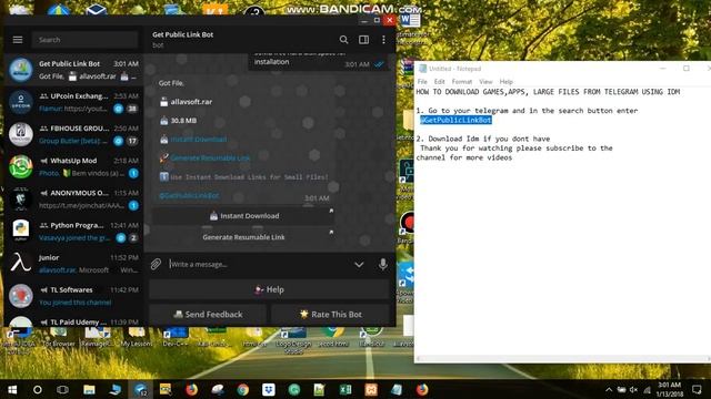 How To Download And Any FILE From TELEGRAM USING IDM (INTERNET DOWNLOAD MANAGER)
