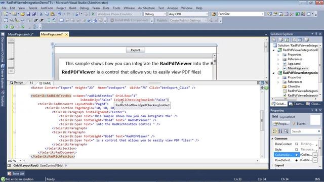 PDFViewer- Part 3: Integrating RadRichTextBox with RadPDFViewer (Silverlight & WPF) смотреть онлайн