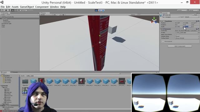 Oculus Rift DK2 + Unity 5 - Scale tutorial смотреть онлайн