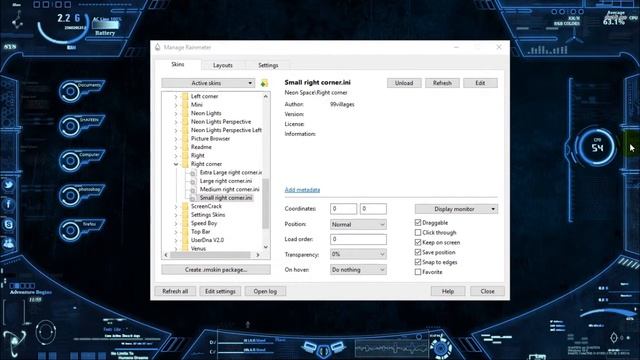 How to customize desktop in Windows 10 with (Rainmeter) смотреть онлайн