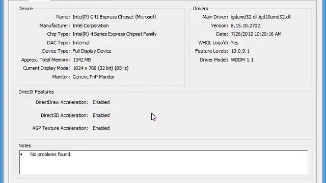 Windows DirectX Diagnostic Tool смотреть онлайн