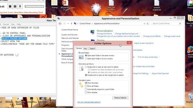 how to show or hide extension of file type смотреть онлайн
