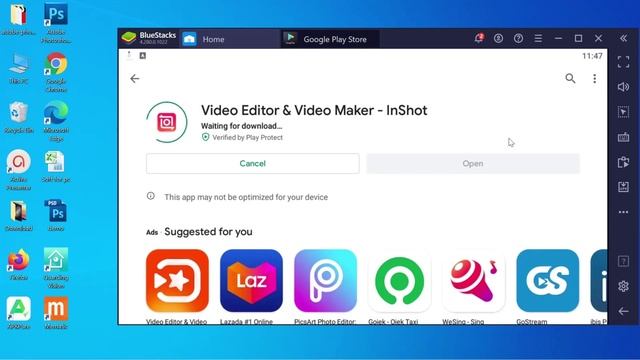 كيفيه تنزيل برنامج Inshot وبرامج الاندرويد على جهاز الكمبيوتر 💯 بواسطه BlueStacks🏵️🏵️ смотреть онлайн