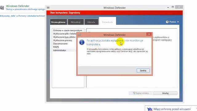 Windows 8.1 Jak wyłączyć Windows Defender. How to disable Windws Defender. смотреть онлайн