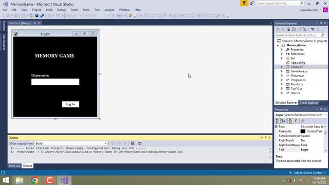 Simple Memory Game in C# смотреть онлайн