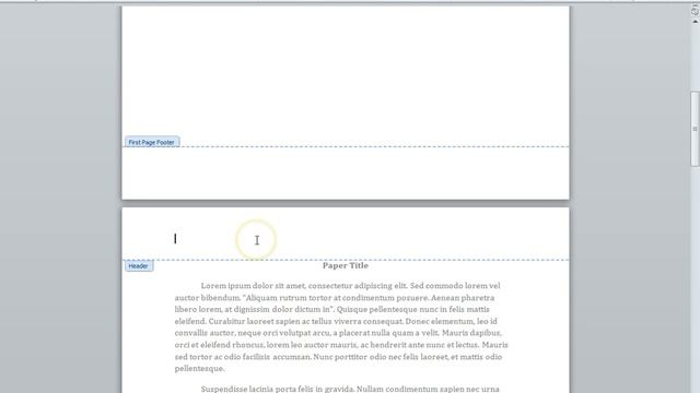Inserting APA Headers in Word 2010 (Windows) смотреть онлайн