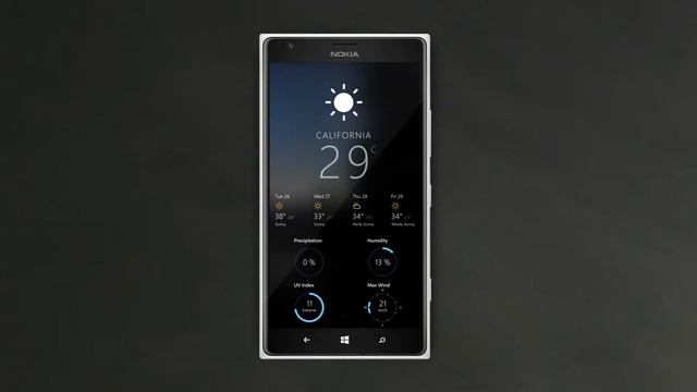 Windows 10 mobile concept (lock screen) смотреть онлайн