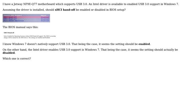 Should I enabled or disable xHCI hand-off in BIOS setup, when running Windows 7? (2 Solutions!!) смотреть онлайн