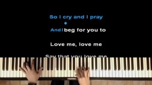 Twocolors - Lovefool | Karaoke | Piano | Minus | Cover