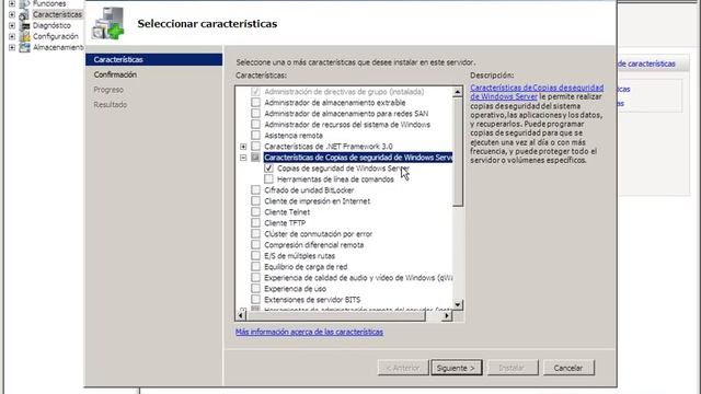 BACKWIN01: Instalación de "Características" necesarias para Backup. Win Server 2008. Modo Gráfico смотреть онлайн