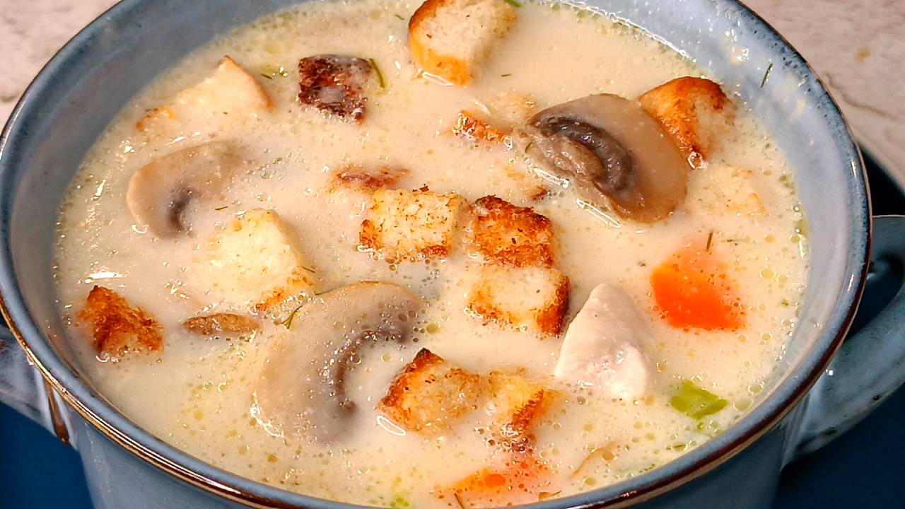 📌 Рецепт вкуснейшего грибного супа с плавленым сырком смотреть онлайн