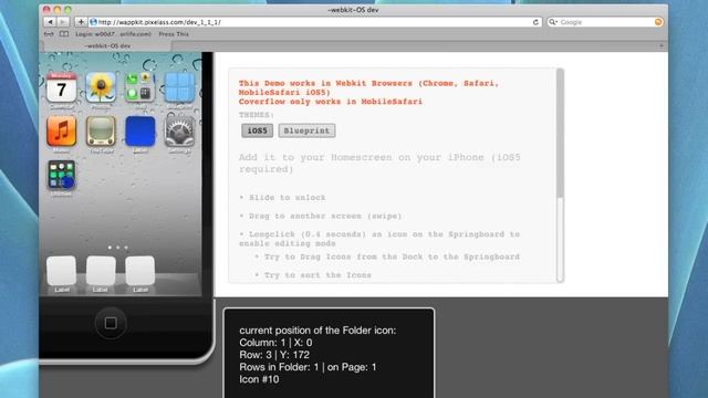 webkit OS for the iPhone 4 iOS5, a webkit based opencource framework for webapps смотреть онлайн
