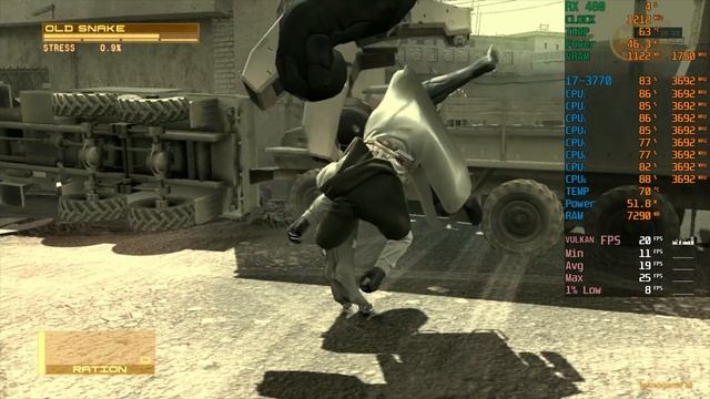 Metal Gear Solid 4: Guns of the Patriot | Radeon RX 480 | Intel Core i7-3770 смотреть онлайн