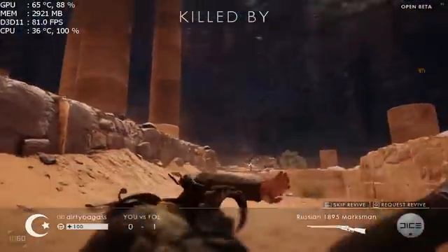 Battlefield 1 Beta: GTX 1060 | I5 6400 | Benchmark (1080p60FPS) смотреть онлайн