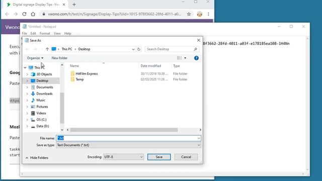 How to save plaint text to bat file using notepad смотреть онлайн